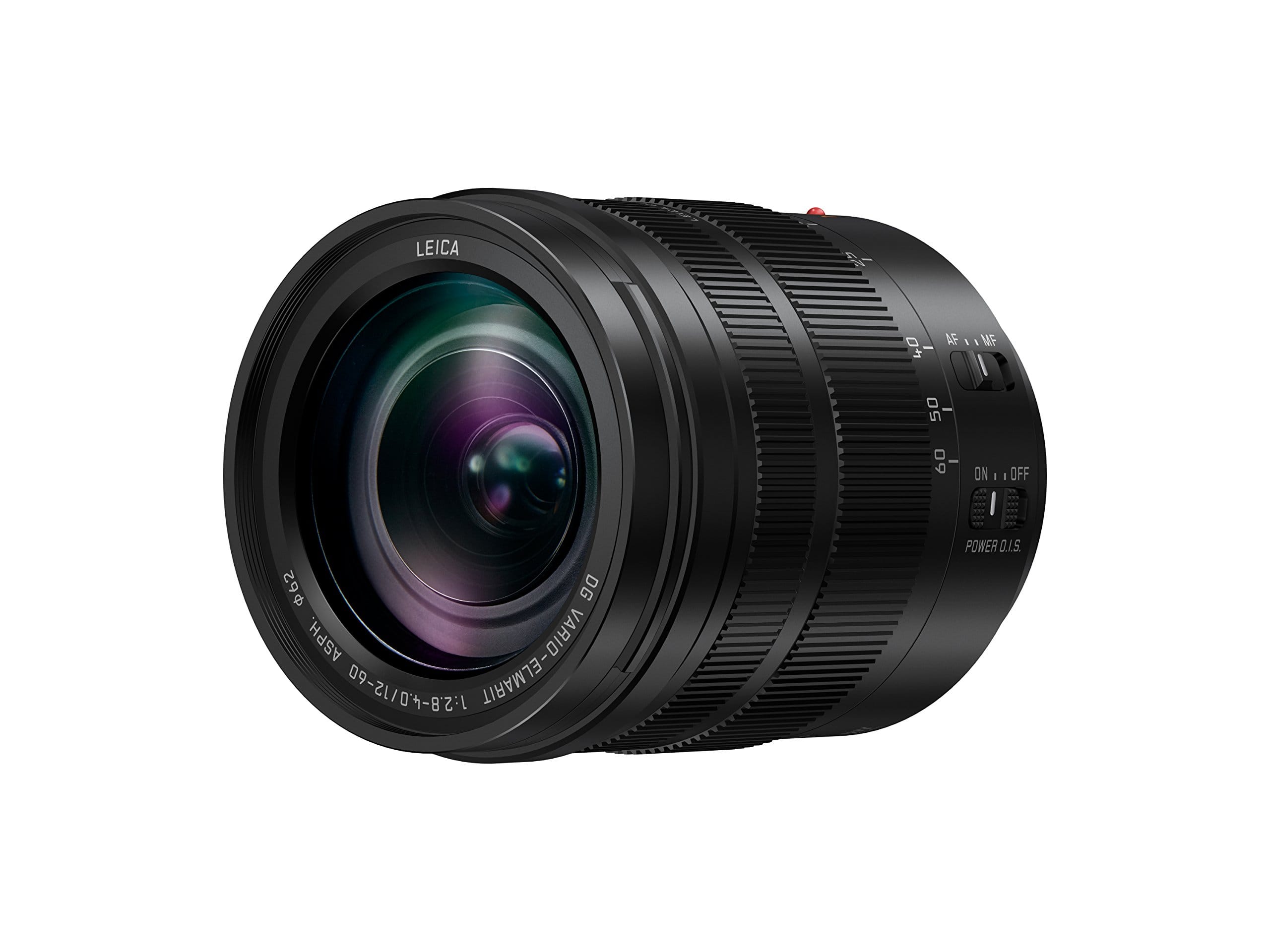 Panasonic H-ES12060E Leica DG Vario-Elmarit Kamera Objektive (12-60mm/F2.8-4.0, Standardzoom, Dual I.S., Staub- & Spritzwasserschutz, schwarz)